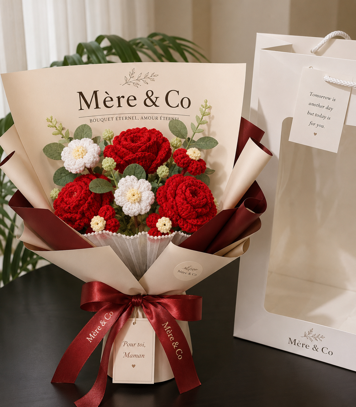 Bouquet de fleurs en crochet