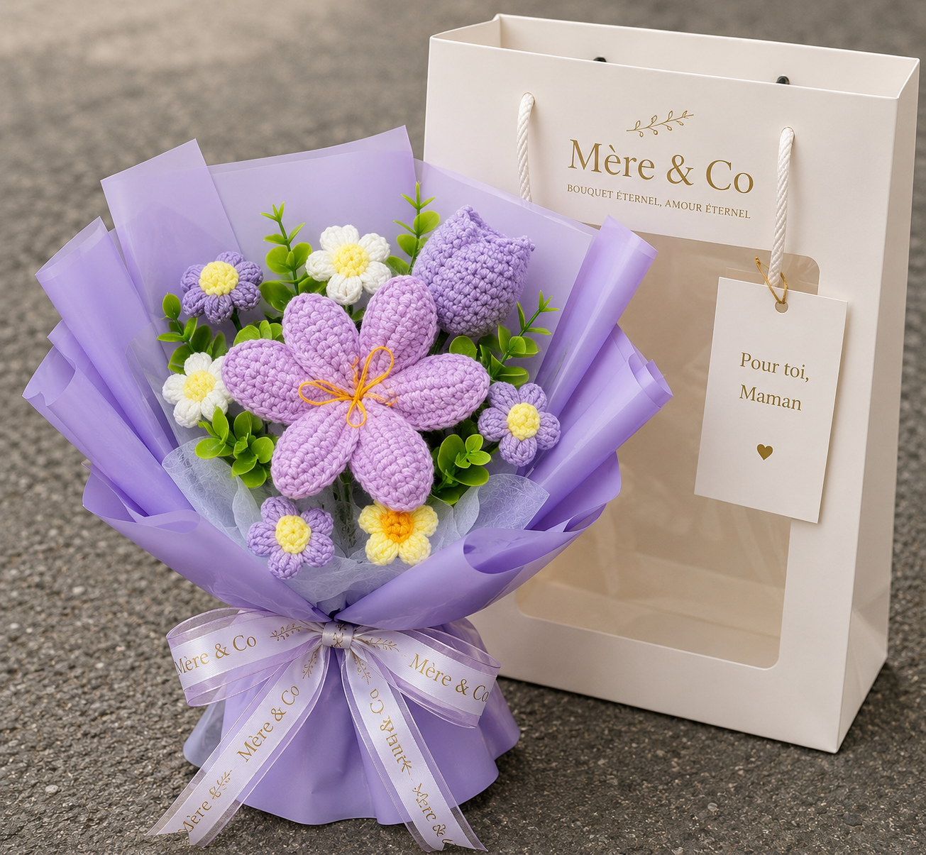 Bouquet de fleurs en crochet